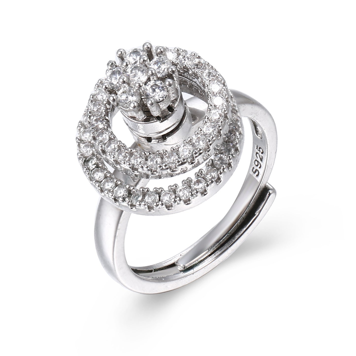 Anello "Sparkling Spiral"