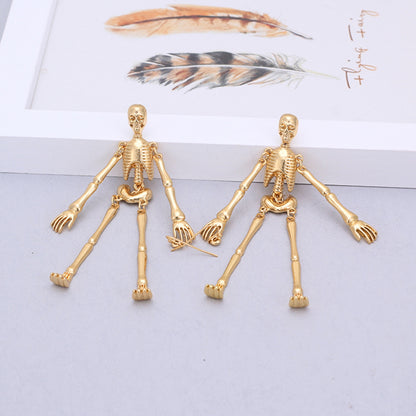 Orecchini "Golden Skeleton"