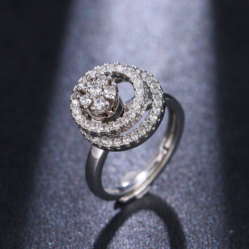 Anello "Sparkling Spiral"