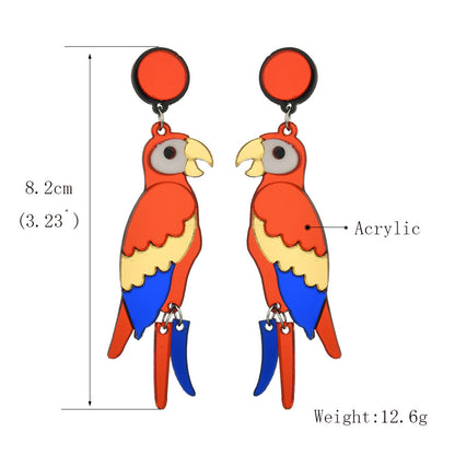 Orecchini Pappagallini colorati