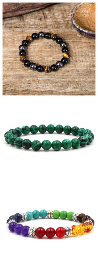 Braccialetti di malachite (vari colori)