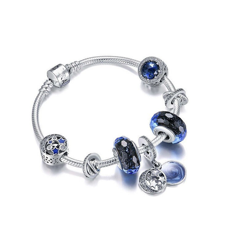 Braccialetto "Charms Blue Stars"