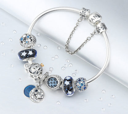 Braccialetto "Charms Blue Stars"