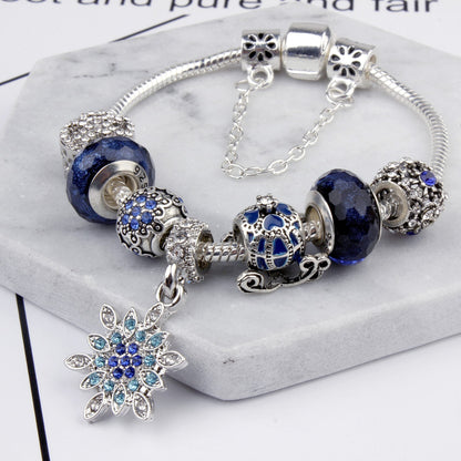 Braccialetto "Charms Blue Stars"