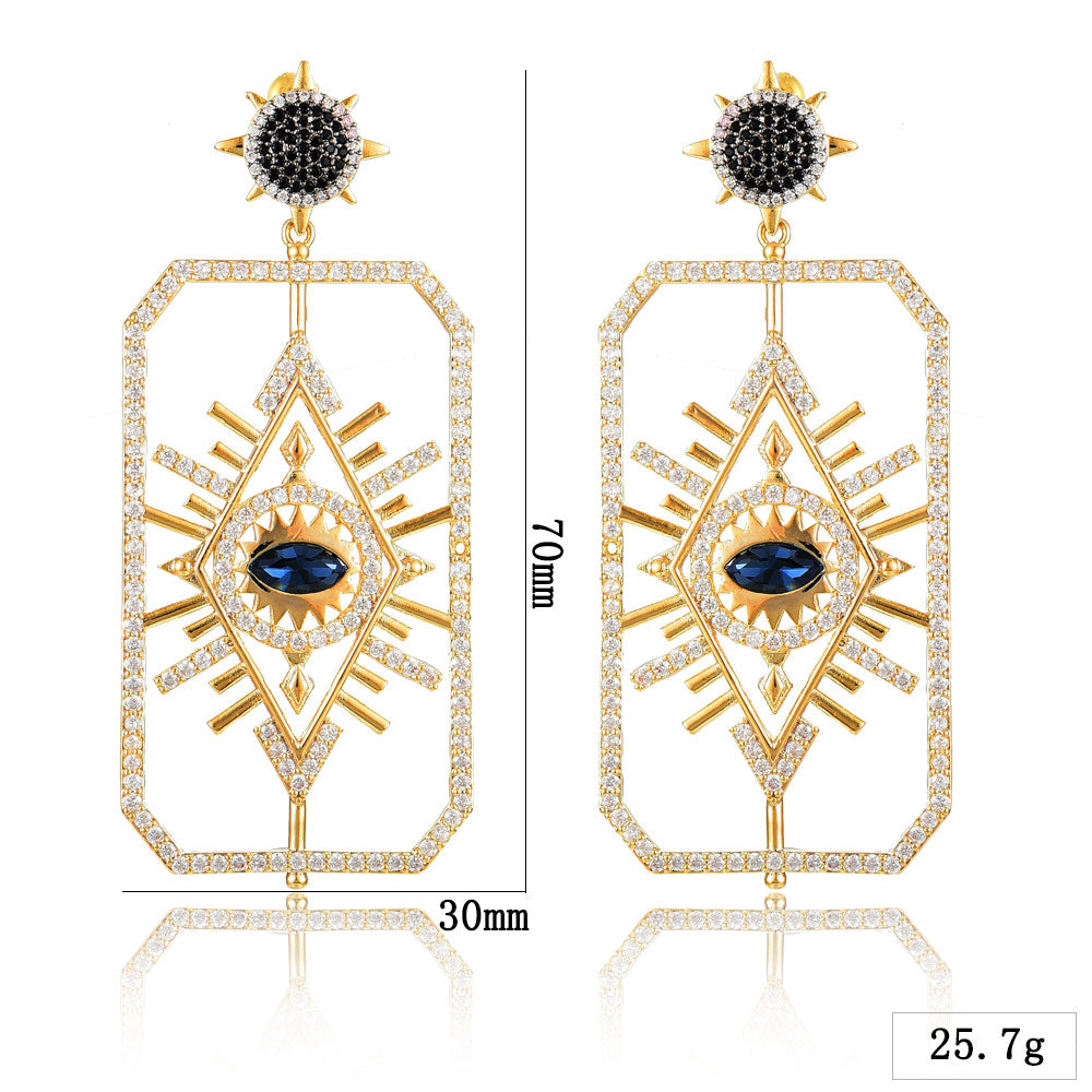 Orecchini Tarot Symbol (con cubic zirconia)